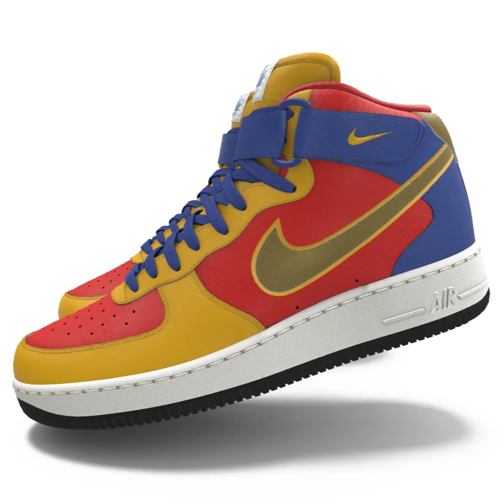 Asics Shoes Canada $215 NIB NEW Mens NIKE Air Force 1 Mid Custom Premium Leather Basketball Shoes