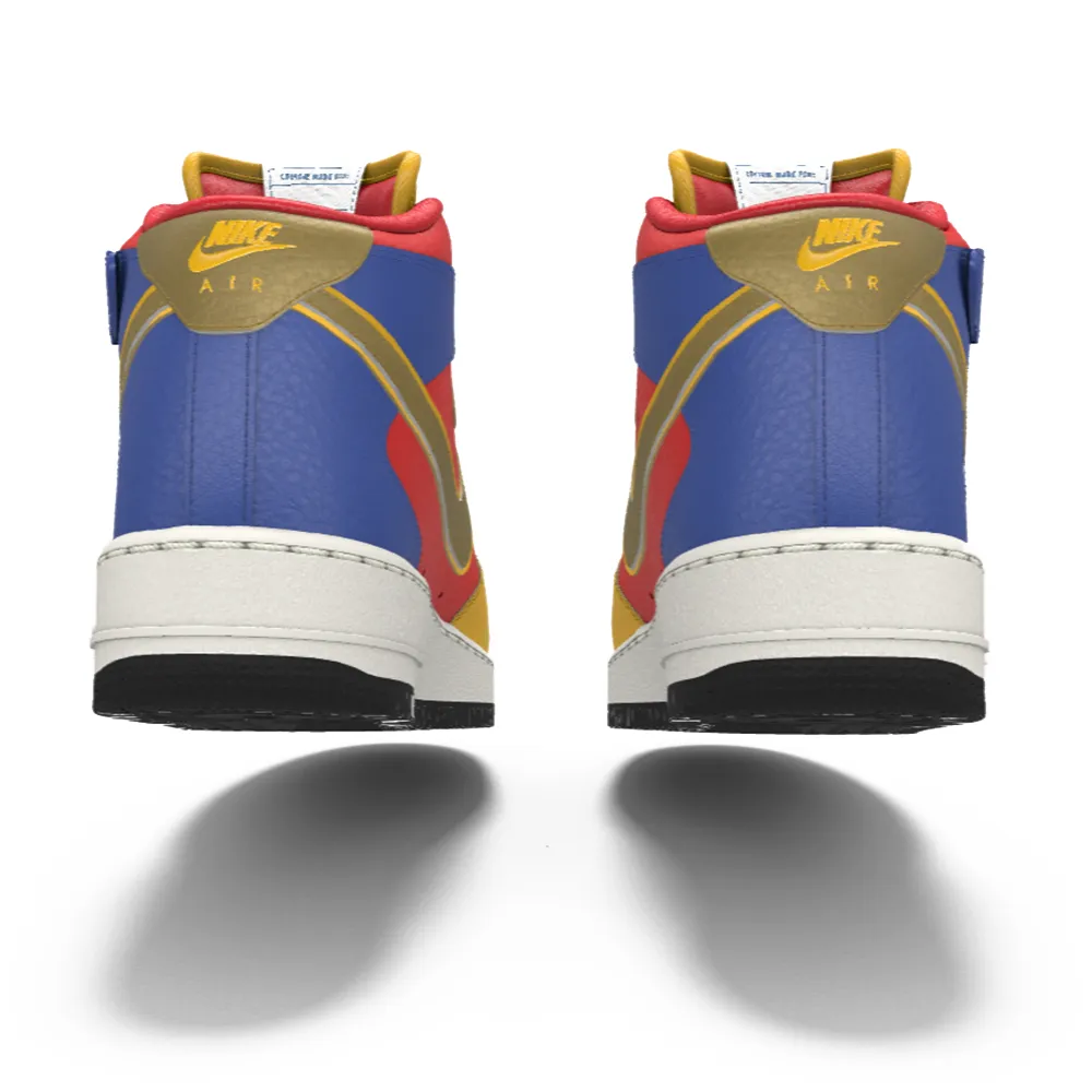 Best Shoes For Foot Pain $215 NIB NEW Mens NIKE Air Force 1 Mid Custom Premium Leather Basketball Shoes