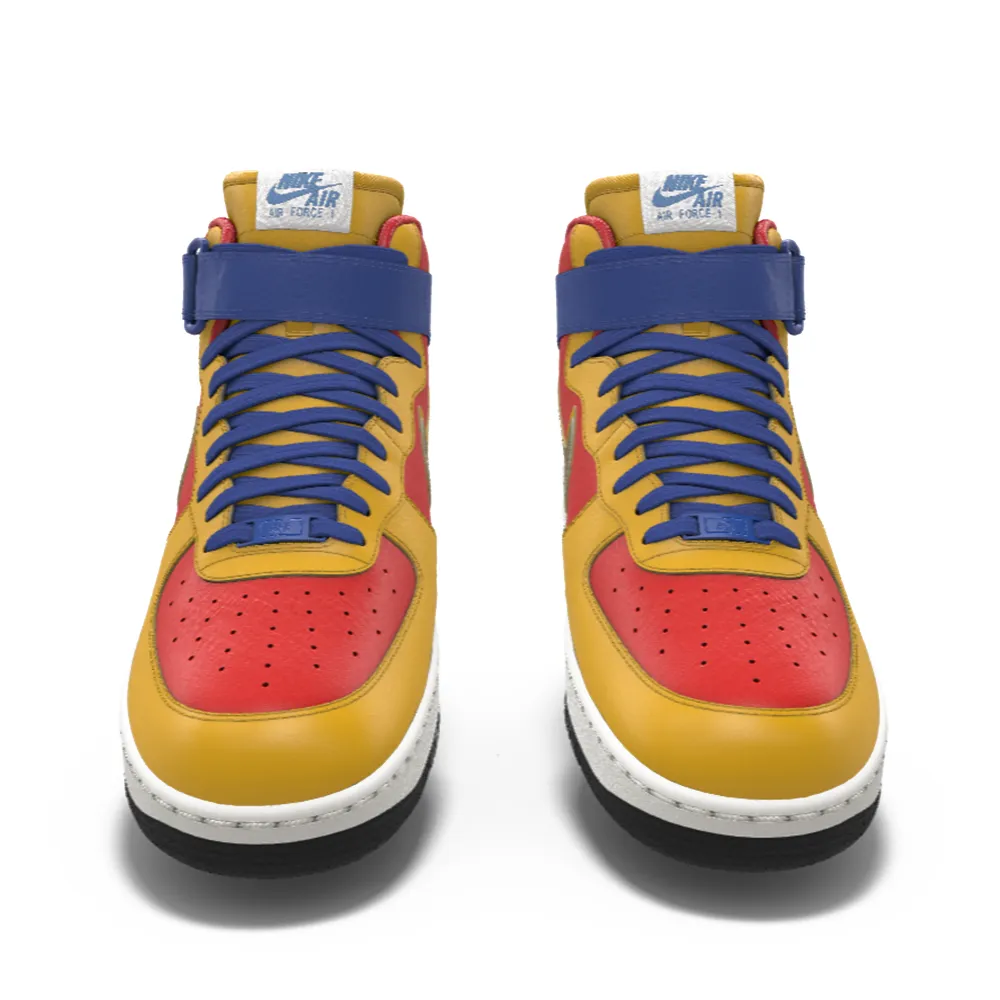 $215 NIB NEW Mens NIKE Air Force 1 Mid Custom Premium Leather Basketball Shoes Asics Shoes For Long Distance Running