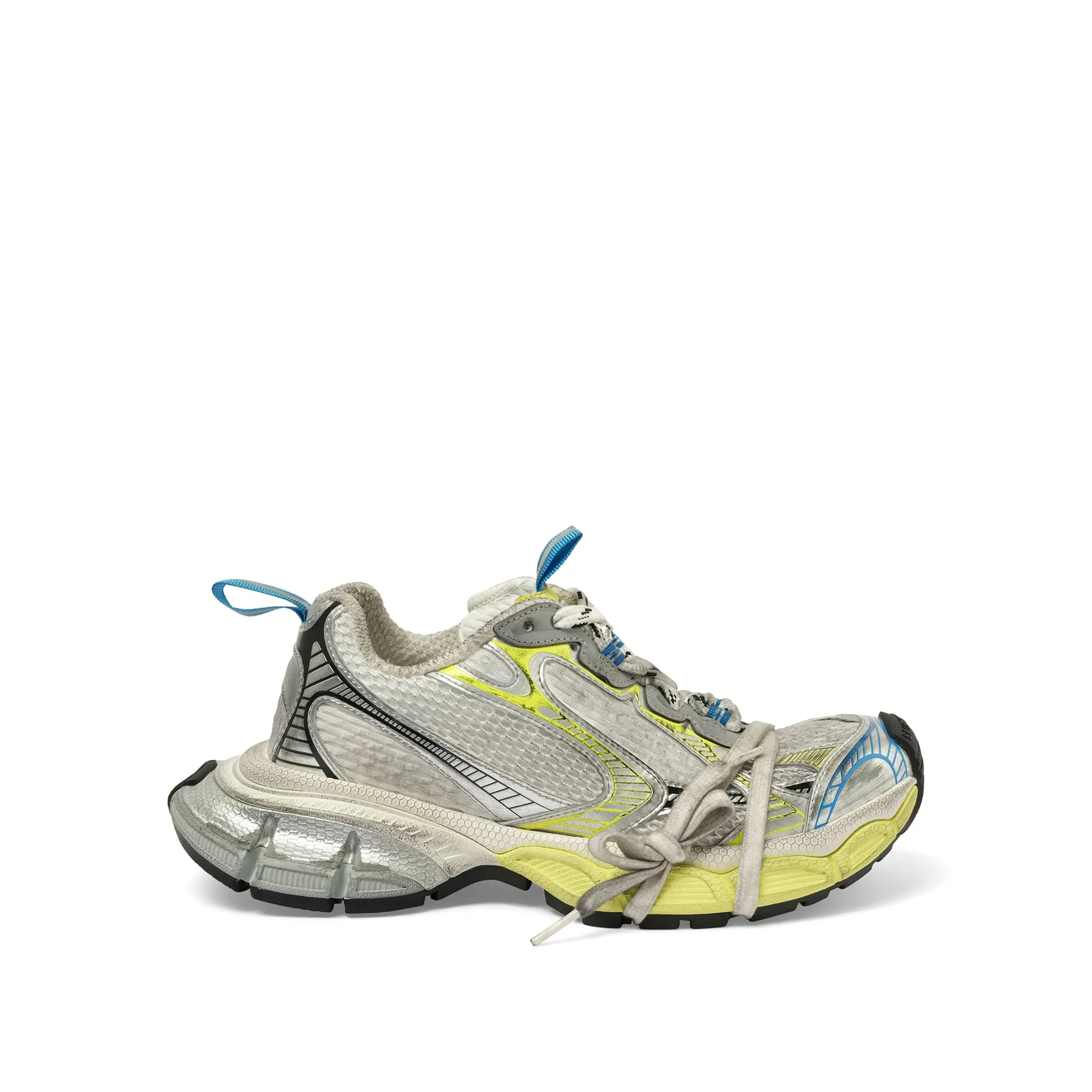 3XL Sneaker in White/Yellow/Blue Step Sneakers