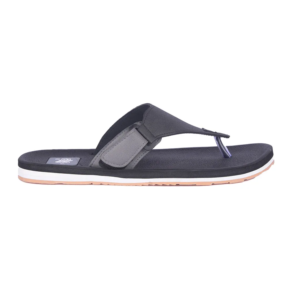 Most Comfortable Wedge Sandals A-HA Casual Black Flip Flop For Men ANCO-01 By Liberty