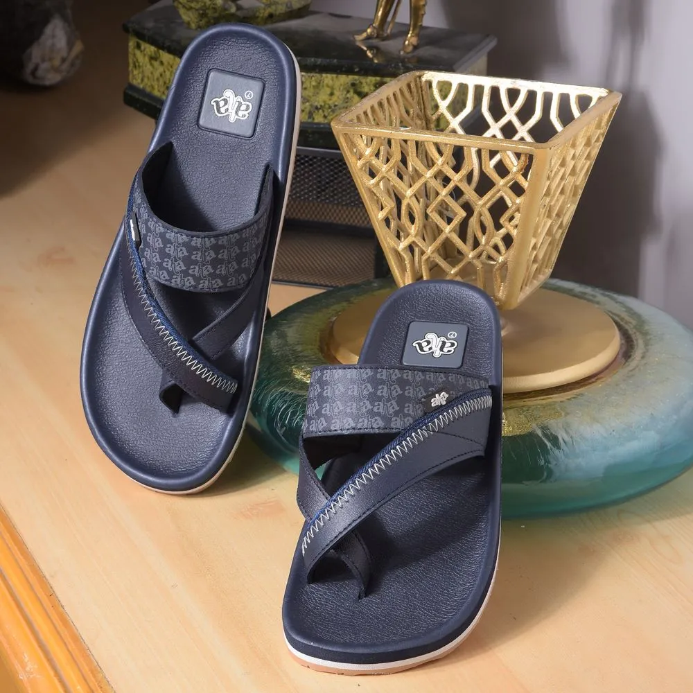 A-HA Casual Black Flip Flop For Men ANCO-02 By Liberty Arch Fit Sandals