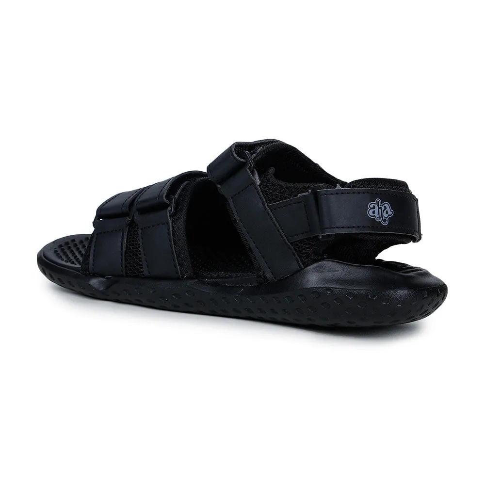 A-HA Casual Black Sandals For Men LB195-01 By Liberty Sandals Size 3