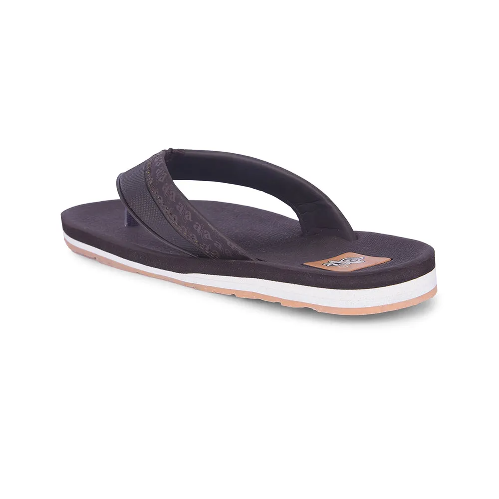 A-HA Casual Brown Flip Flop For Men ANCO-03 By Liberty Khombu Sandals