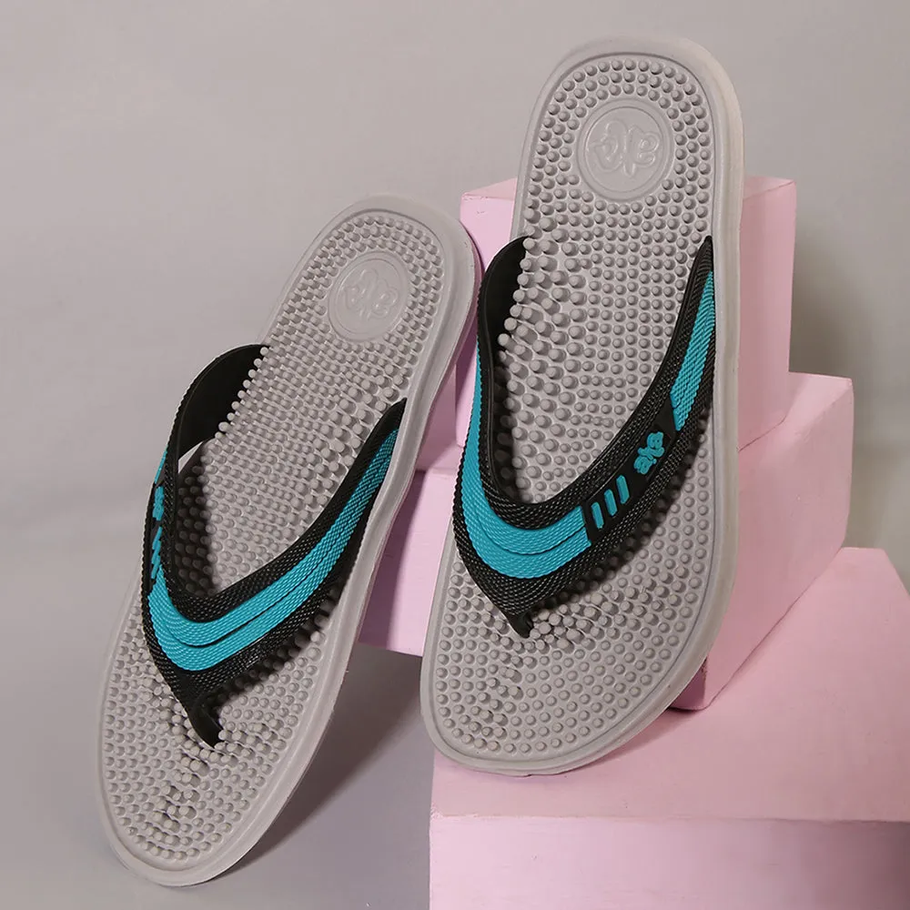 Shoe Sandals A-HA Casual Grey Flip Flop For Men ACCUPLUS-1 By Liberty