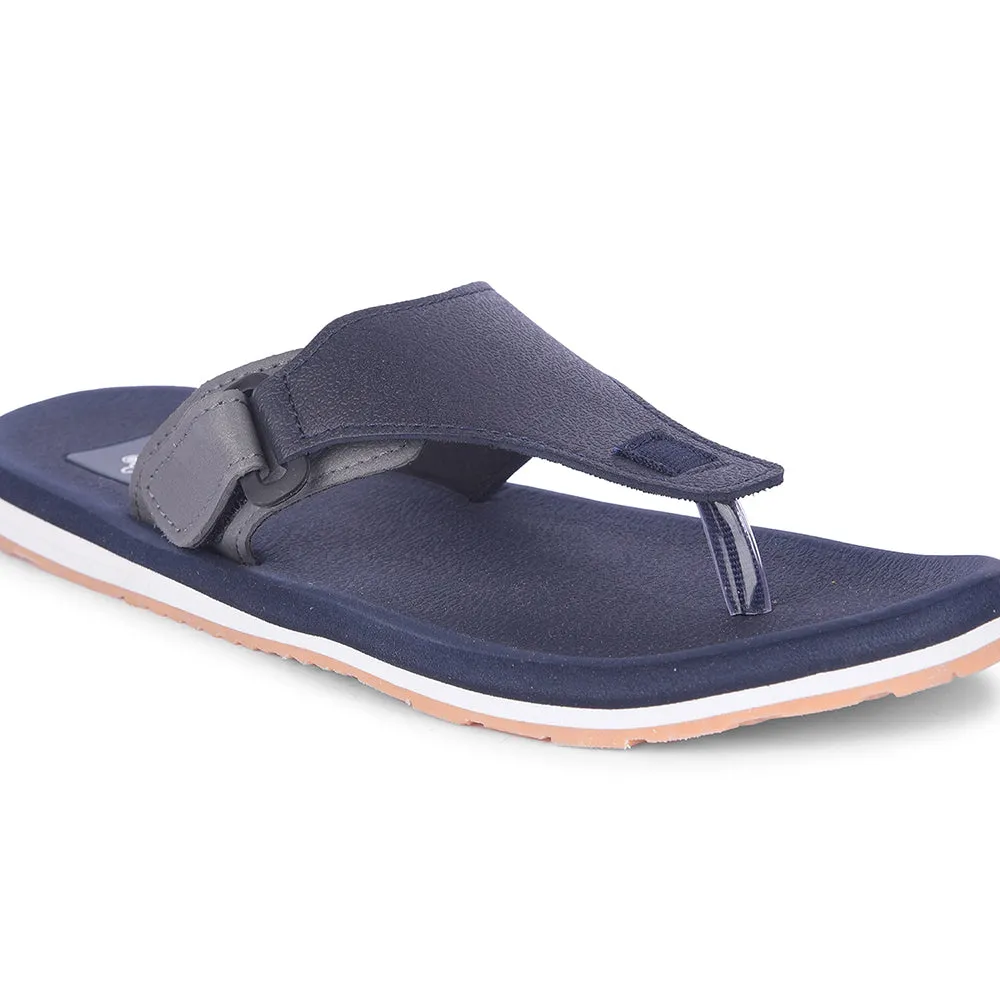 A-HA Casual Navy Blue Flip Flop For Men ANCO-01 By Liberty Plantar Fascia Sandals