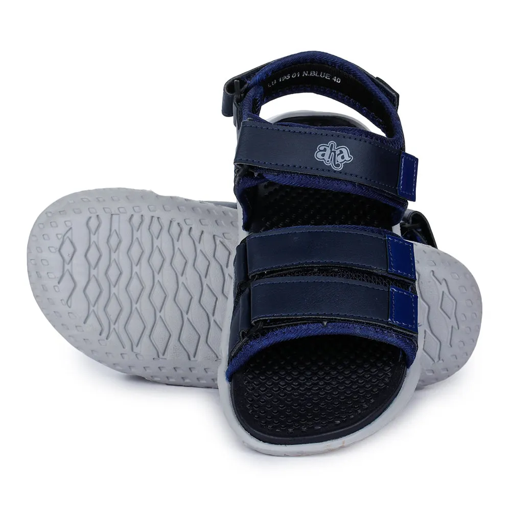 Sword And Sandals 2 Full Version A-HA Casual Navy Blue Sandals For Men LB195-01 By Liberty