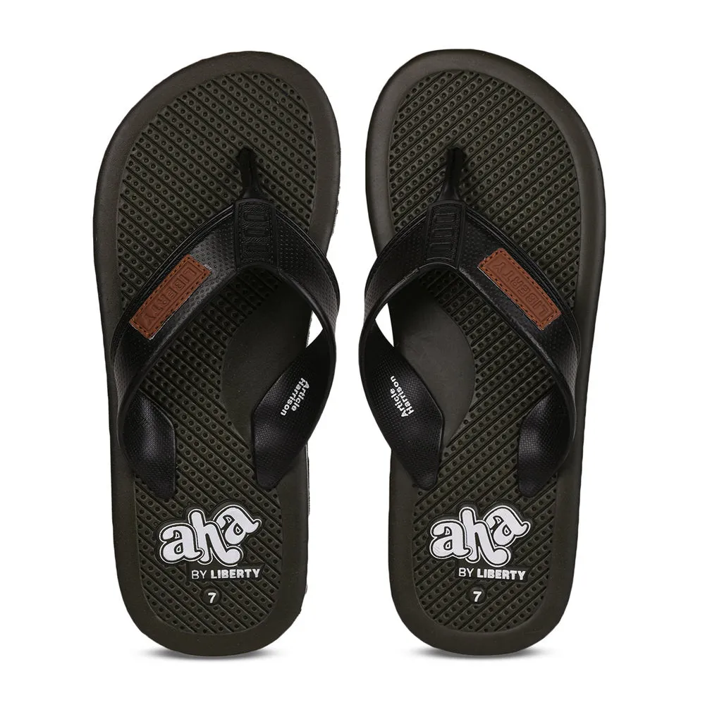 As Sandals A-HA Casual Olive Green Flip-Flops For Men HARRISON By Liberty