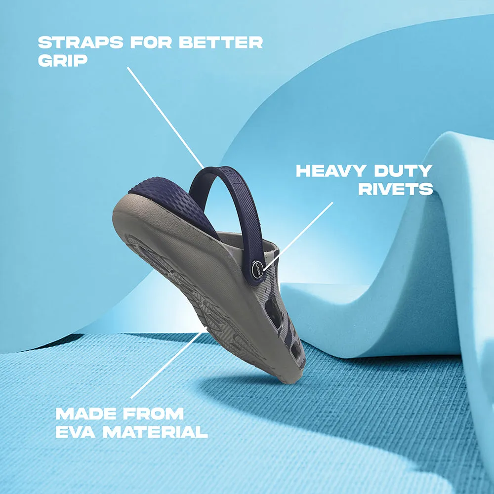 Sandals Under A-HA Navy Blue Casual Slingback Clogs For Men LPMXT-811 By Liberty