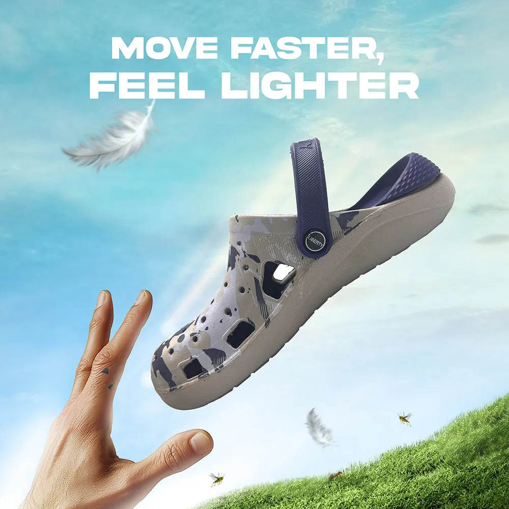 A-HA Navy Blue Casual Slingback Clogs For Men LPMXT-811 By Liberty Gladiator Sandals Flat