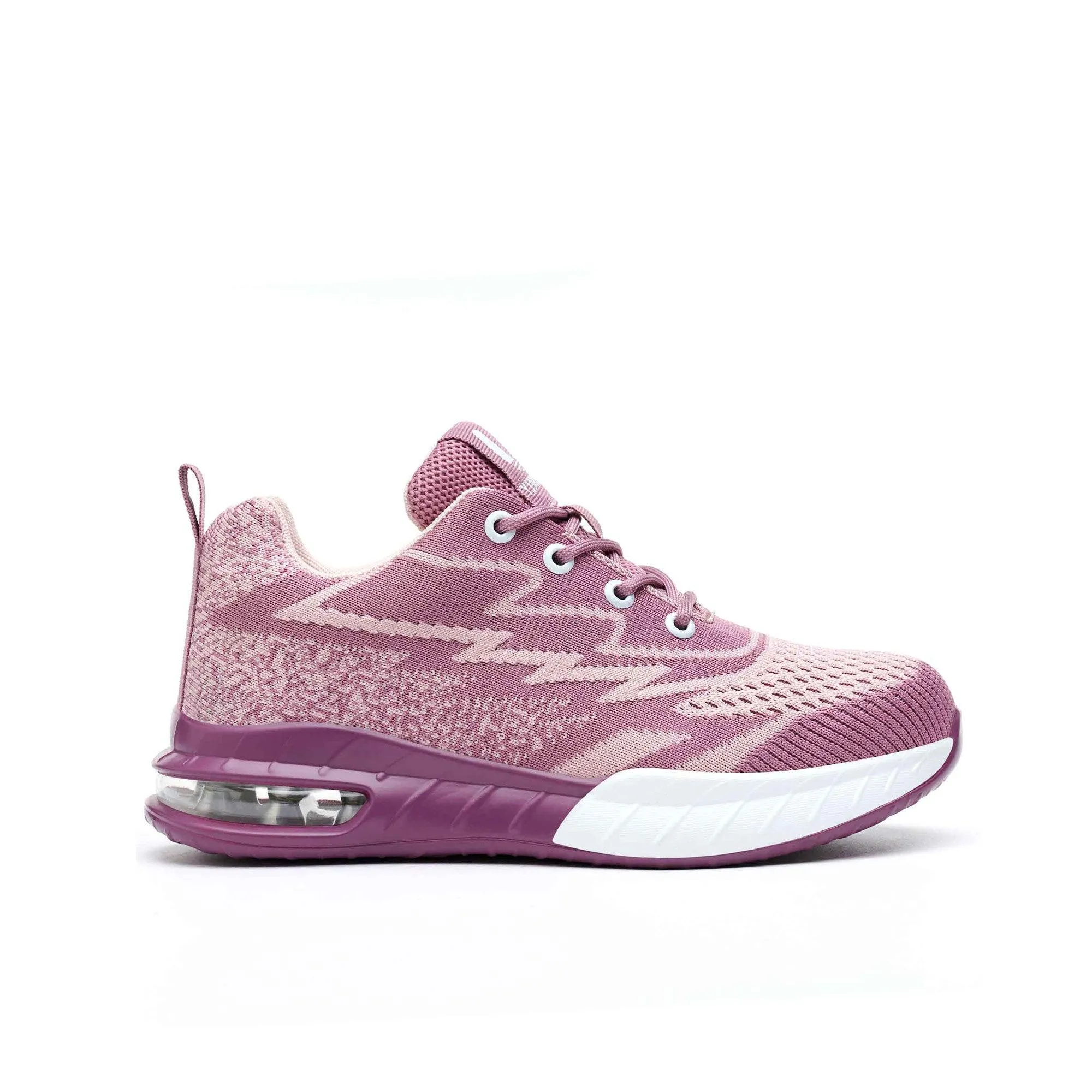 Women's AirFlow Steel Toe Work Sneakers - Air Cushion Sole | B288 Waterproof High Ankle Shoes