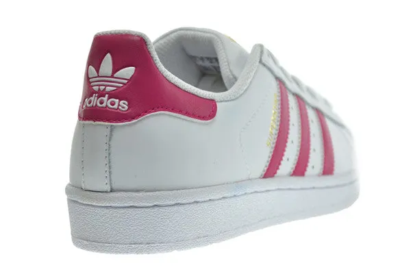 Adidas Superstar Foundation J Big Kid's Shoes White/Pink/White Adidas Toddler Shoes Size Chart