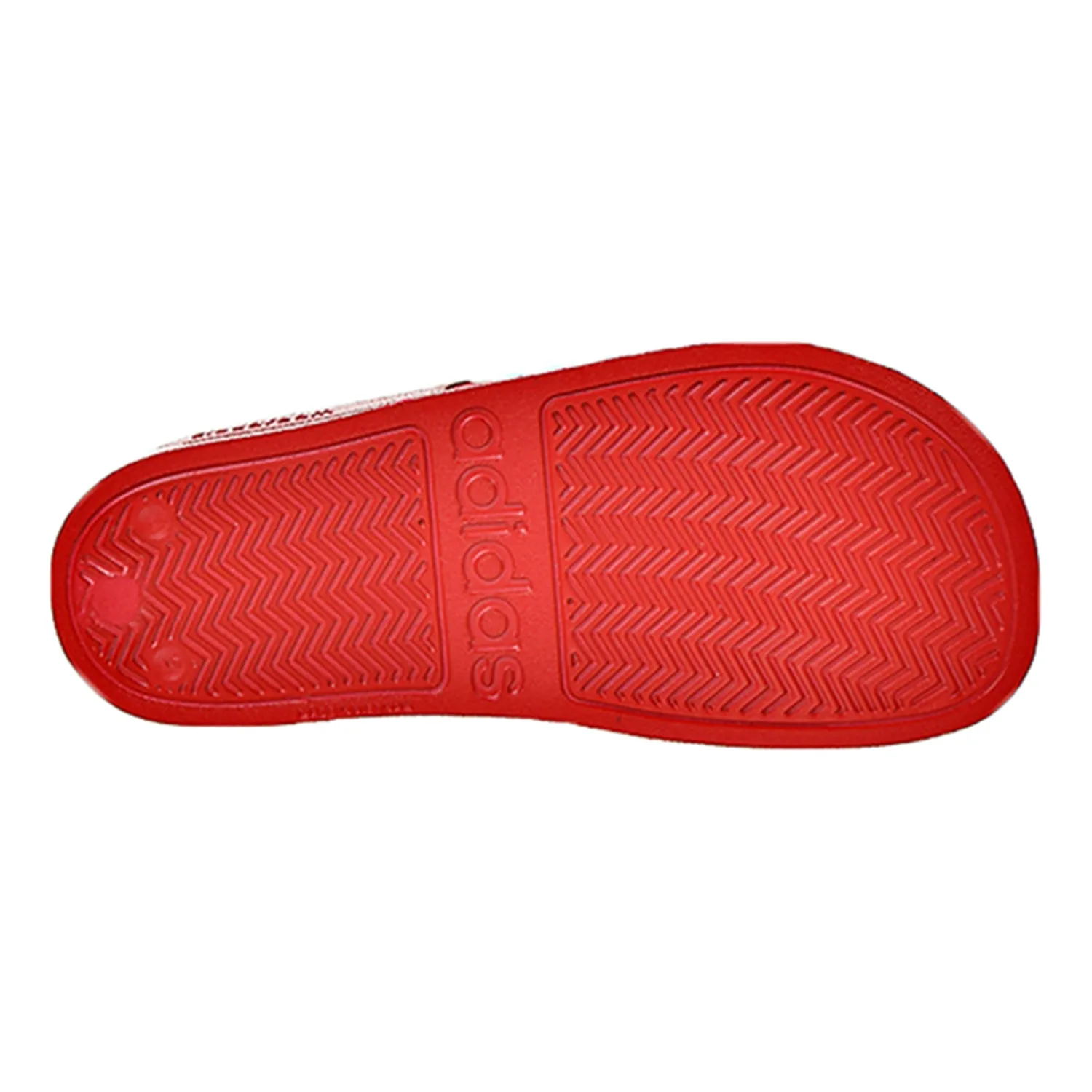 Adidas Adilette Cloudfoam Mens Slides Scarlet/White Recovery Slide 2