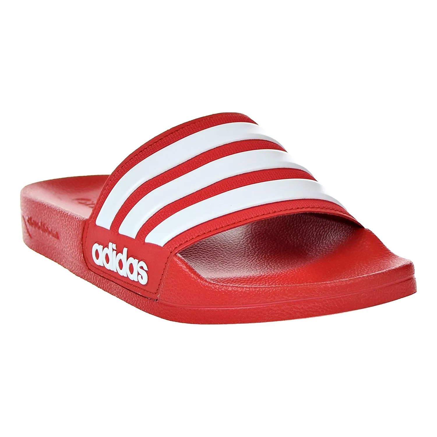 Pure Yeezy Slide Adidas Adilette Cloudfoam Mens Slides Scarlet/White
