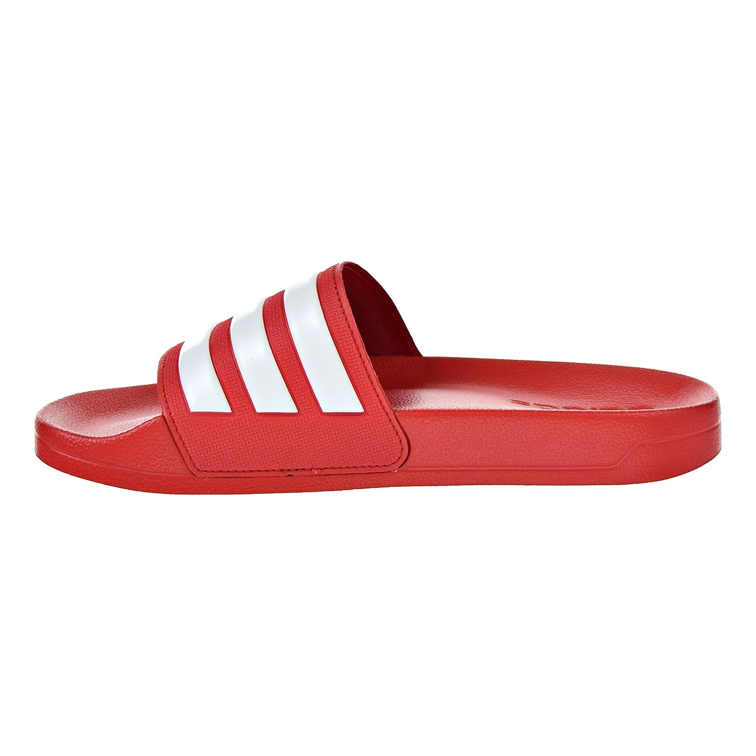 Adidas Adilette Cloudfoam Mens Slides Scarlet/White Hey Dudes Slippers