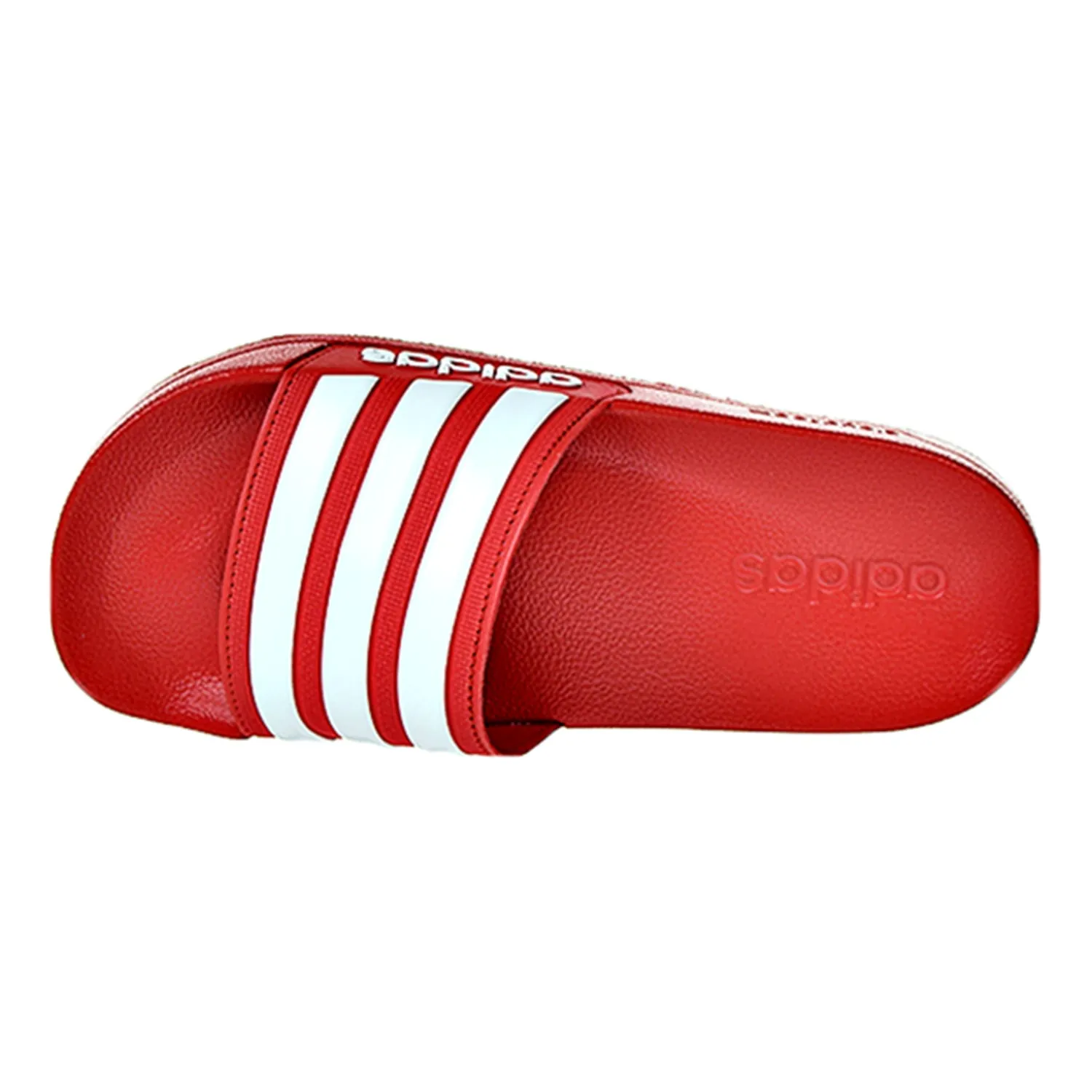 Mary Jane Slides Adidas Adilette Cloudfoam Mens Slides Scarlet/White