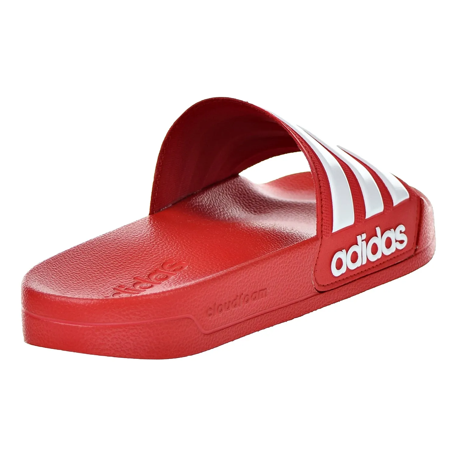 Look Alike Slippers Adidas Adilette Cloudfoam Mens Slides Scarlet/White