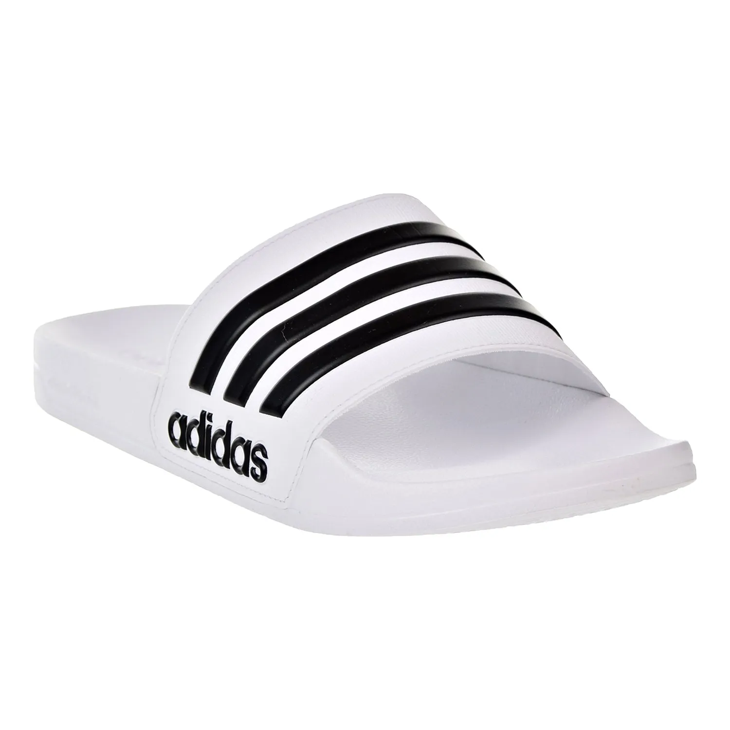 Adidas Adilette Cloudfoam Men's Slides White / Core Black / White Golden Slippers Song