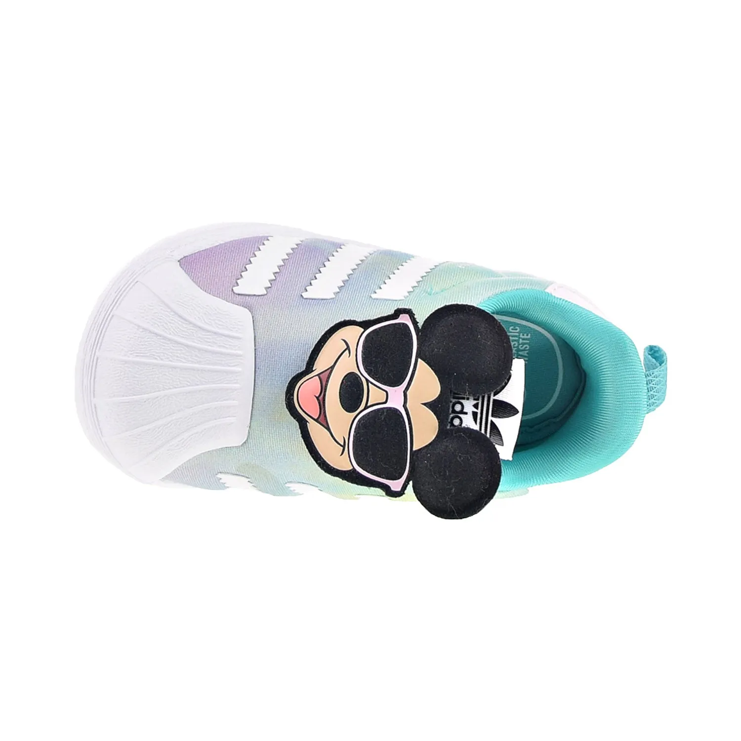 Adidas Disney Superstar 360 I Mickey Toddler's Shoes Semi Mint Rush/Black/White Adidas Shoes Models