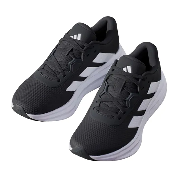 ADIDAS GALAXY 7 W RUNNING SHOES FOR WOMEN, CORE BLACK & CLOUD WHITE & CARBON Stan Adidas Shoes