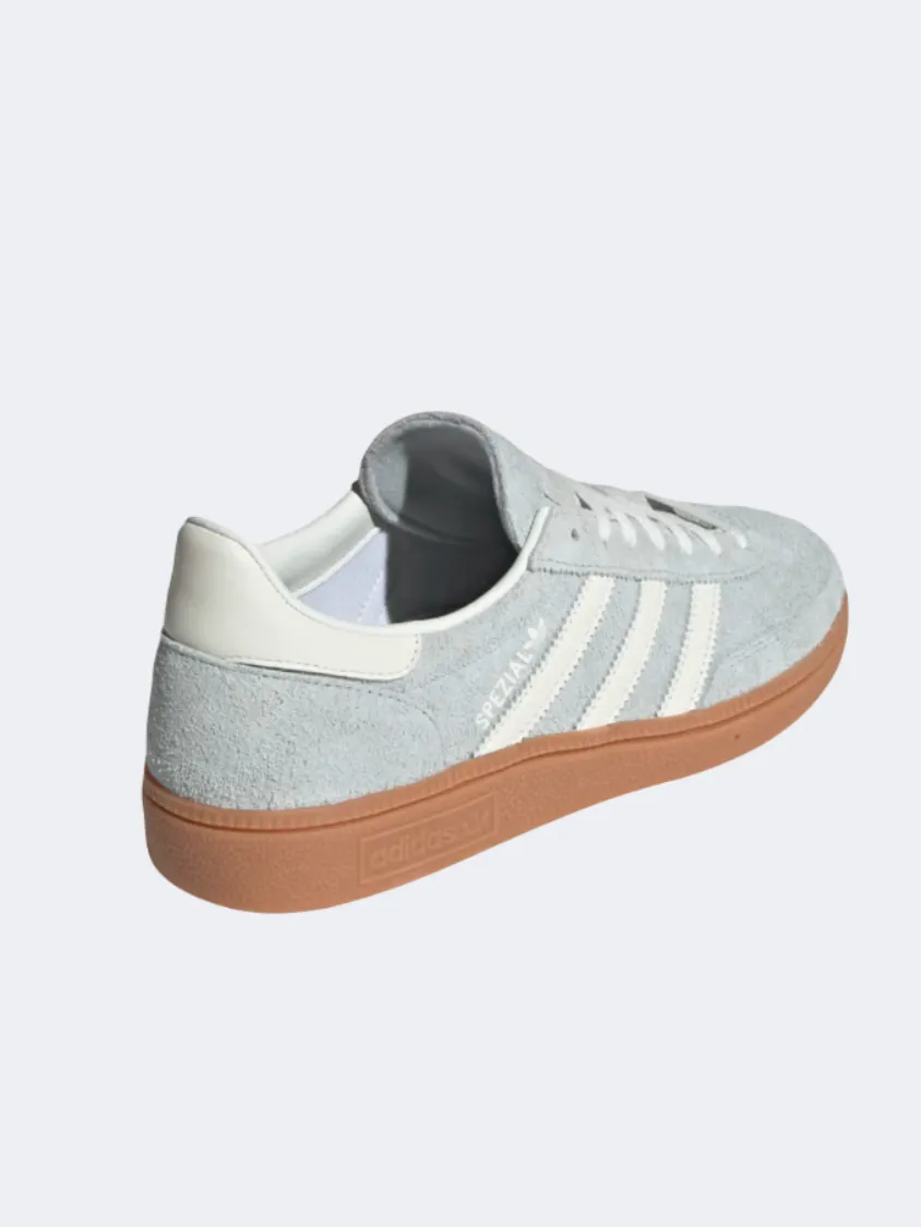 Adidas Handball Spezial Women Original Shoes Silver/White/Gum Adidas Driving Shoes Goodyear