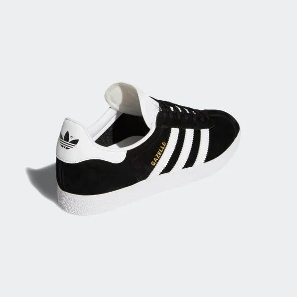 Adidas Shoes Running Adidas Men's Gazelle Shoes - Core Black / White / Gold Metallic