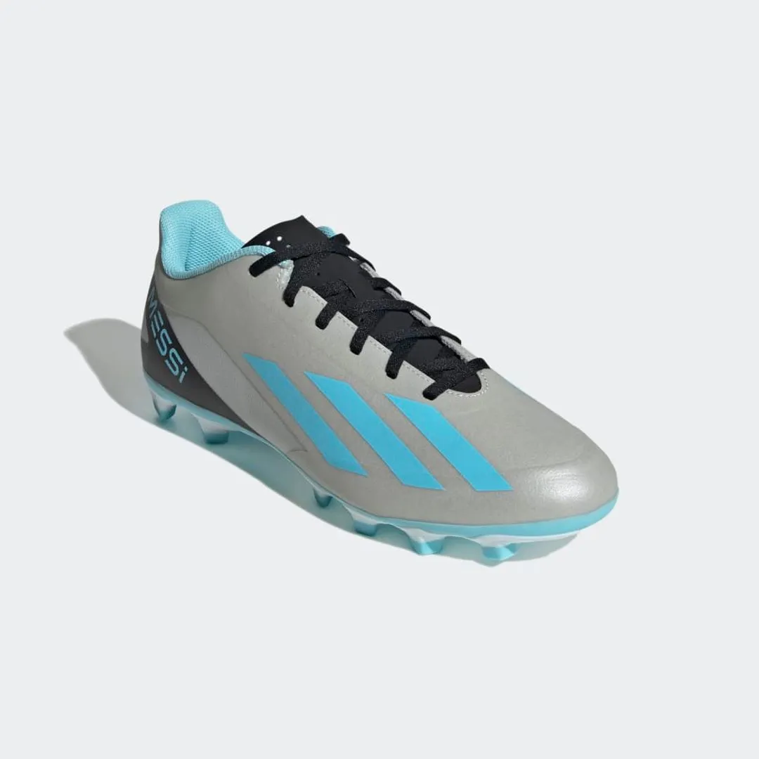 Adidas Messi .3 Firm Ground Football Boots  Silver Blue / Core Black / Sky Tint Adidas Running Shoe Adizero
