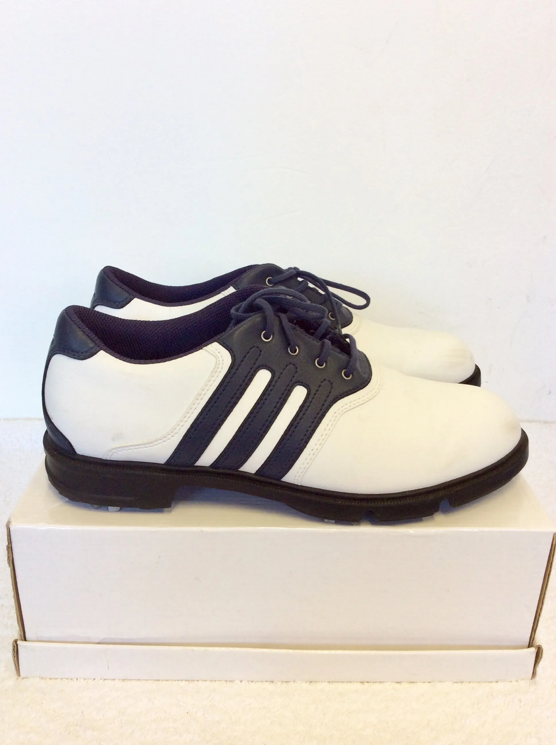 ADIDAS NAVY BLUE & WHITE LACE UP GOLF SHOES SIZE 7/40 Adidas Ultraboost 22 Heat.rdy Running Shoes