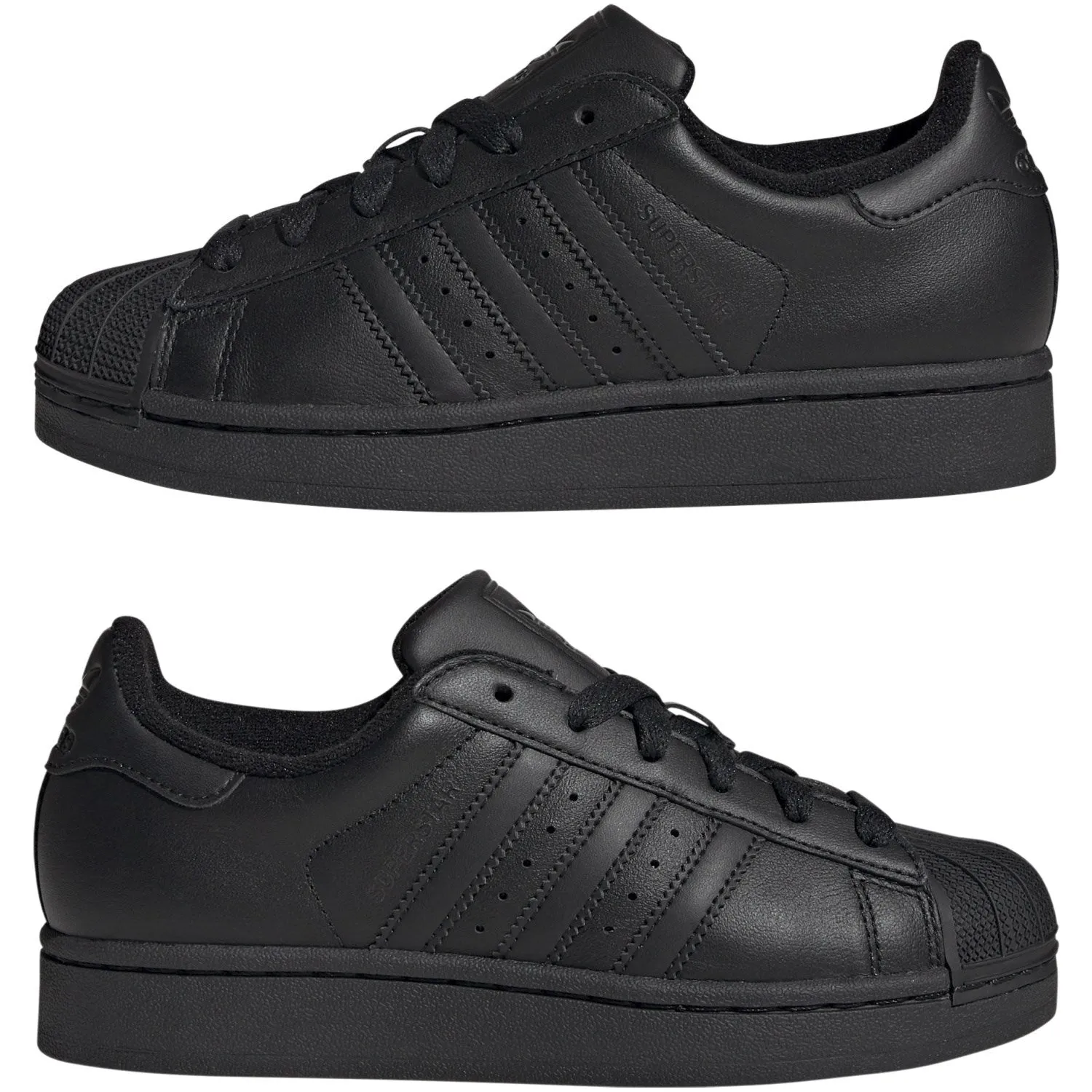adidas Originals Core Black/Core Black/Core Black Superstar Ii J Sneakers Adidas Adifoam Shoes