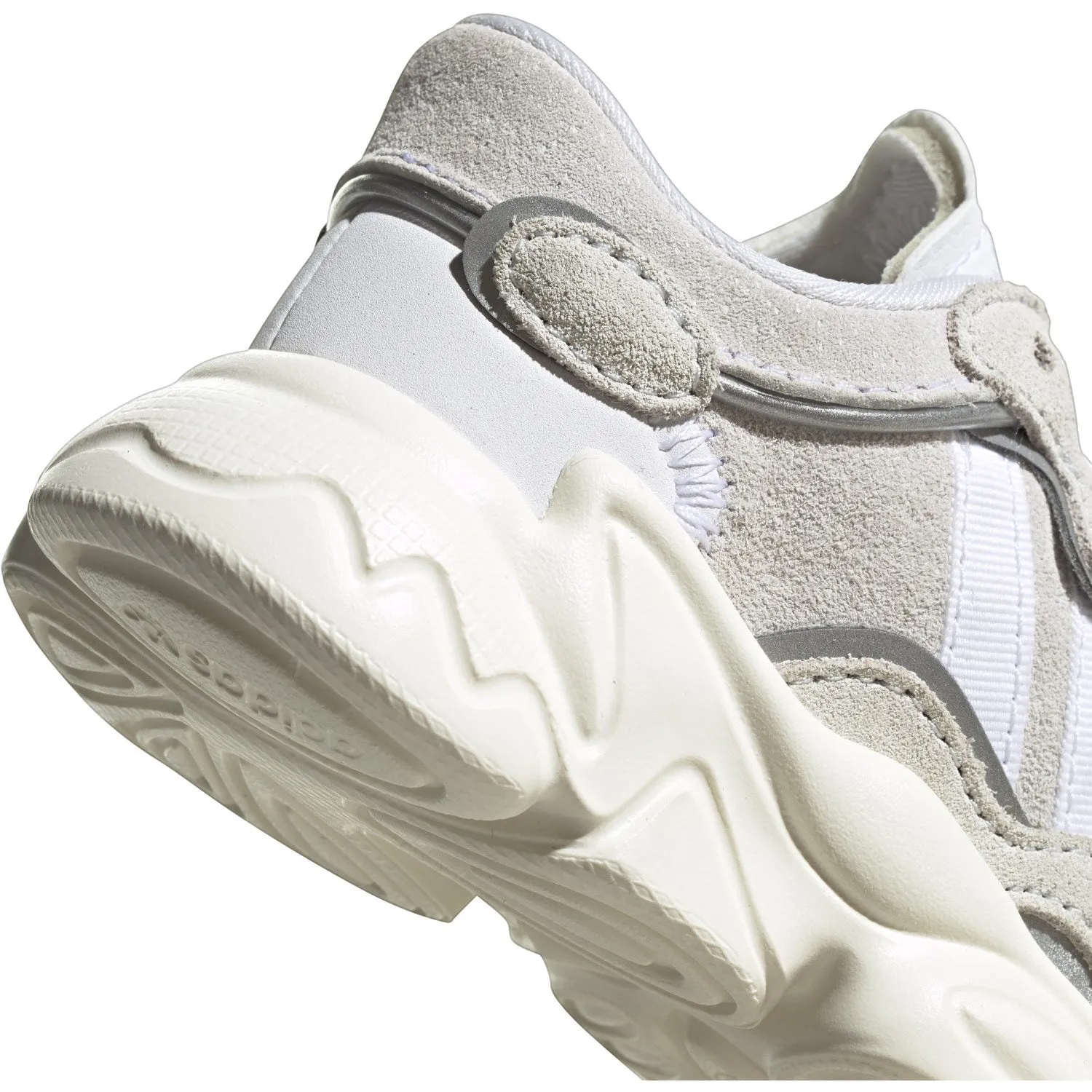 adidas Originals Crystal White/Cloud White/Off White Ozweego El I Sneakers Adidas Shoe Laces Style