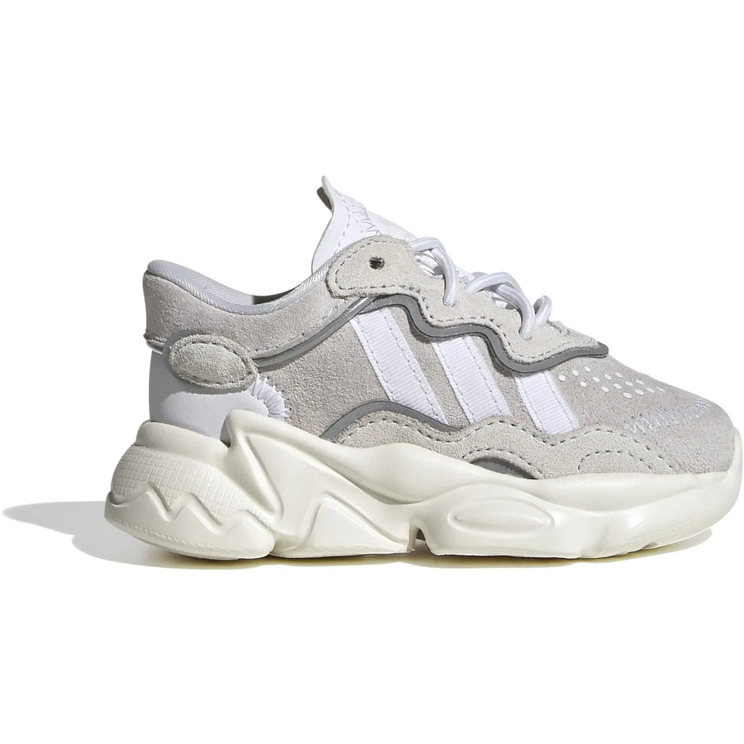 adidas Originals Crystal White/Cloud White/Off White Ozweego El I Sneakers Nba Player Adidas Shoes