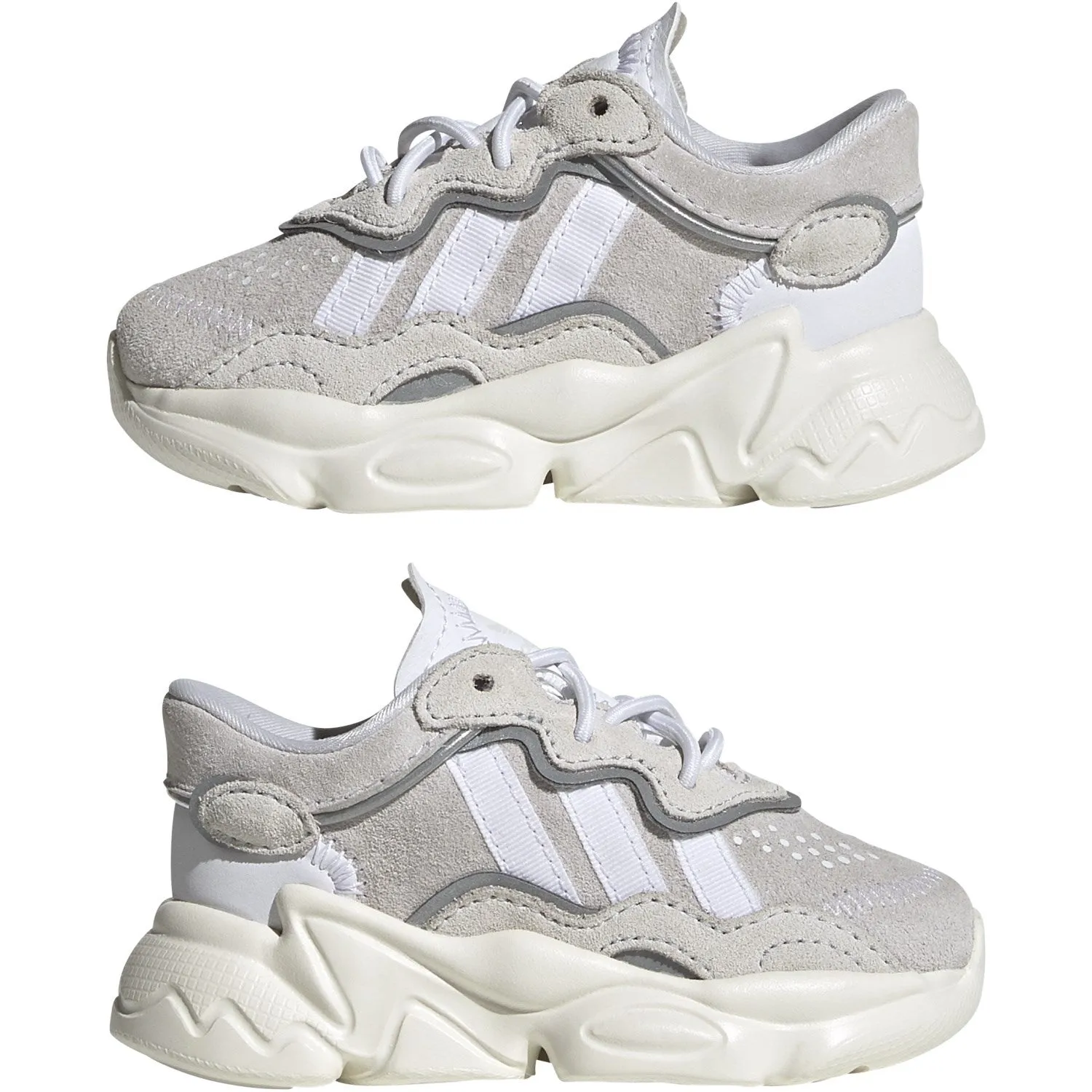 adidas Originals Crystal White/Cloud White/Off White Ozweego El I Sneakers Adidas Mundial Indoor Shoes