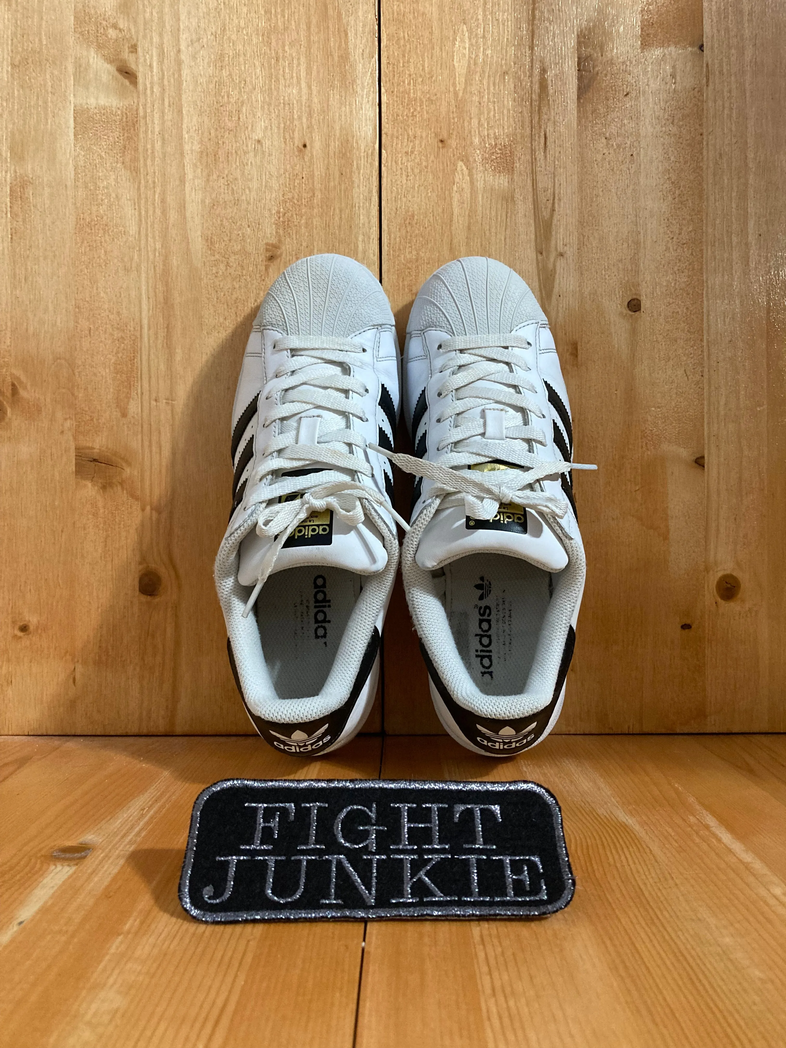 ADIDAS ORIGINALS SUPERSTAR SHELL TOE Mens Size 9.5 Leather Shoes Sneakers White C77124 Adidas Shoe Sale