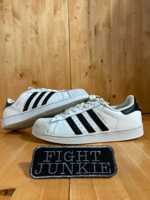 ADIDAS ORIGINALS SUPERSTAR SHELL TOE Mens Size 9.5 Leather Shoes Sneakers White C77124 Adidas Samba Walking Shoes