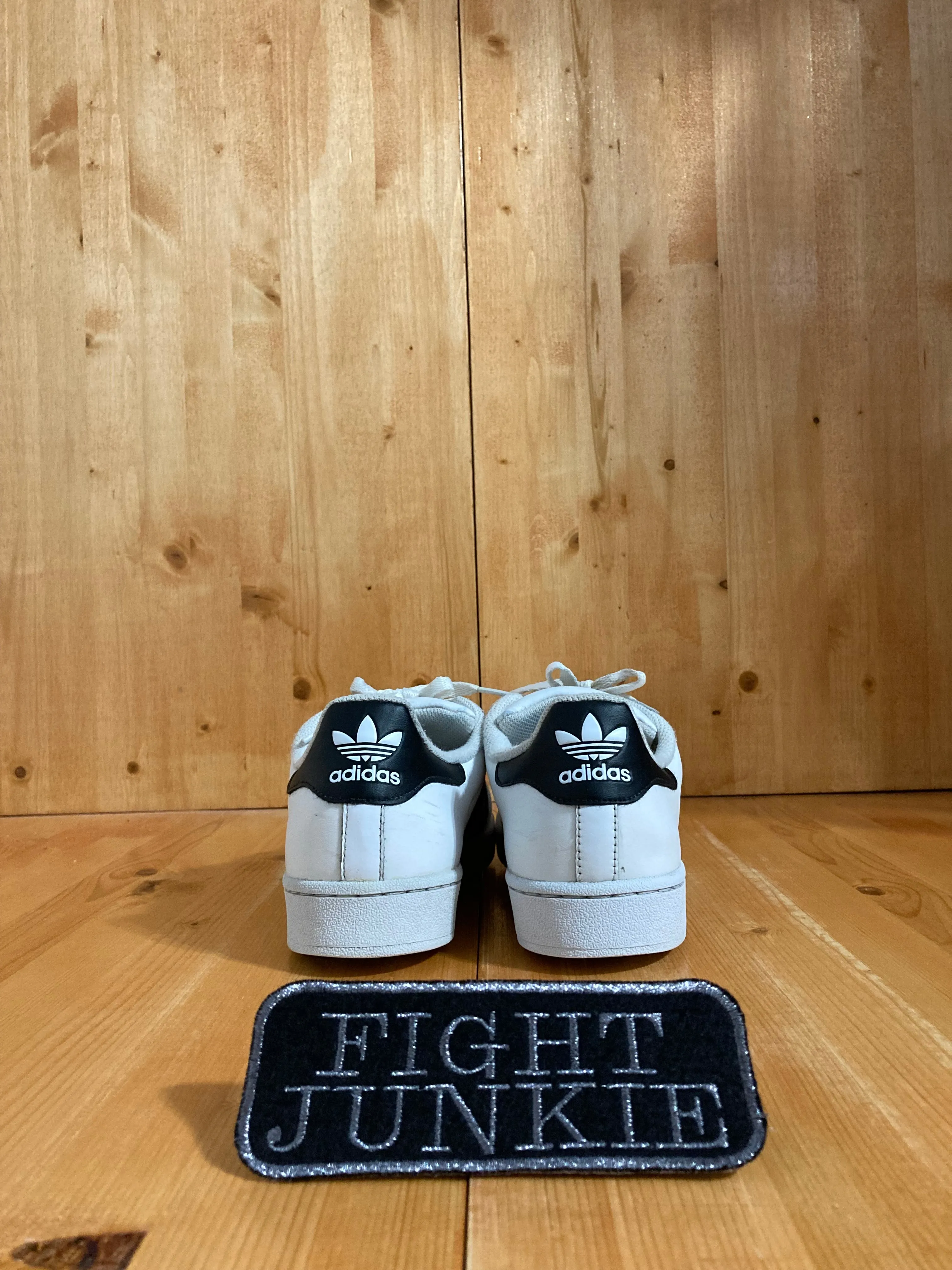 ADIDAS ORIGINALS SUPERSTAR SHELL TOE Mens Size 9.5 Leather Shoes Sneakers White C77124 Running Shoes Adidas