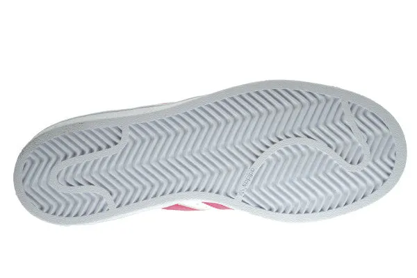Adidas Superstar Foundation J Big Kid's Shoes White/Pink/White Crazy Shoes Adidas