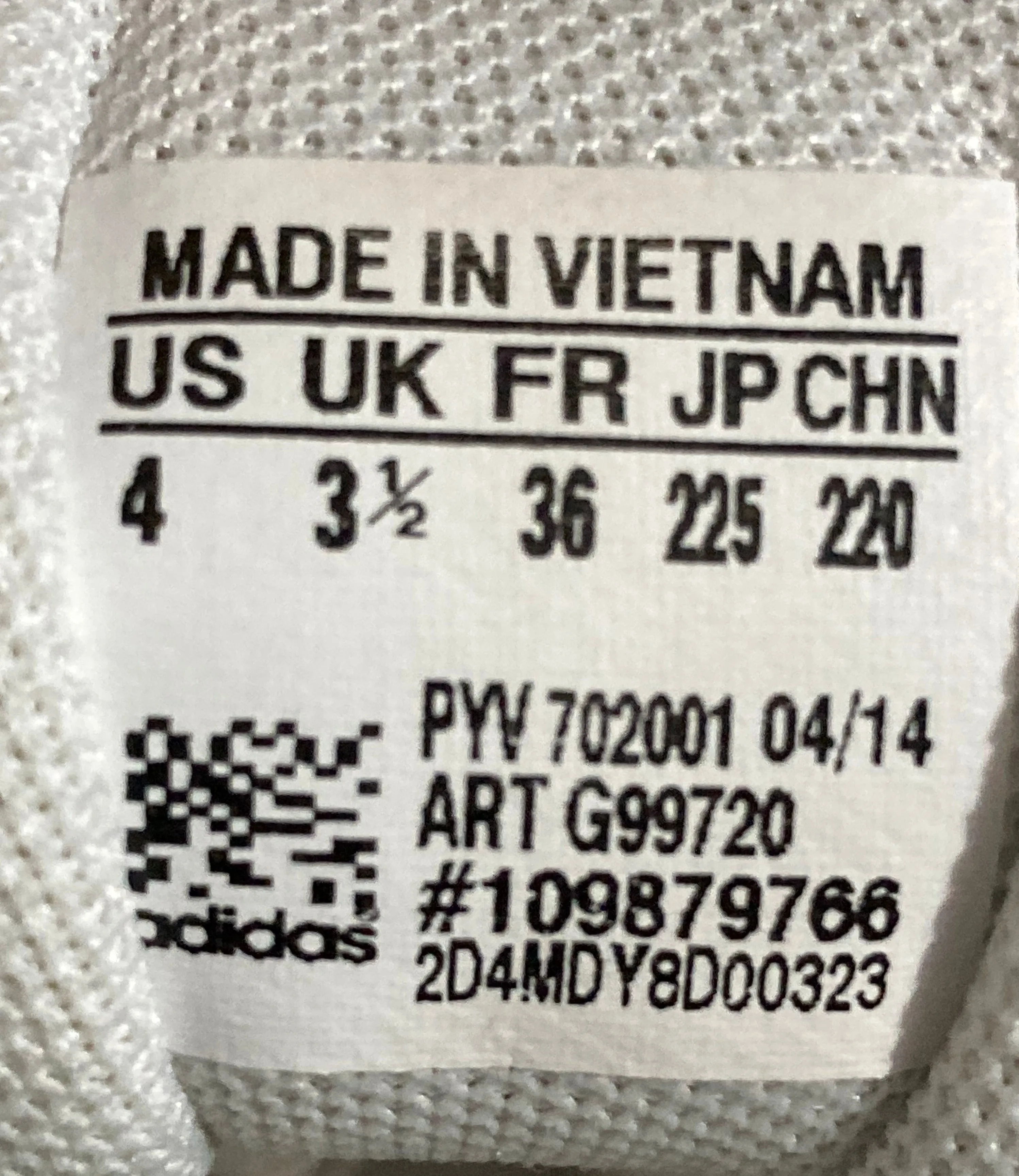 Adidas Originals Taekwondo Lace Casual Shoes ADIDAS SAMOA Youth Size 4 Leather Shoes Sneakers Cream