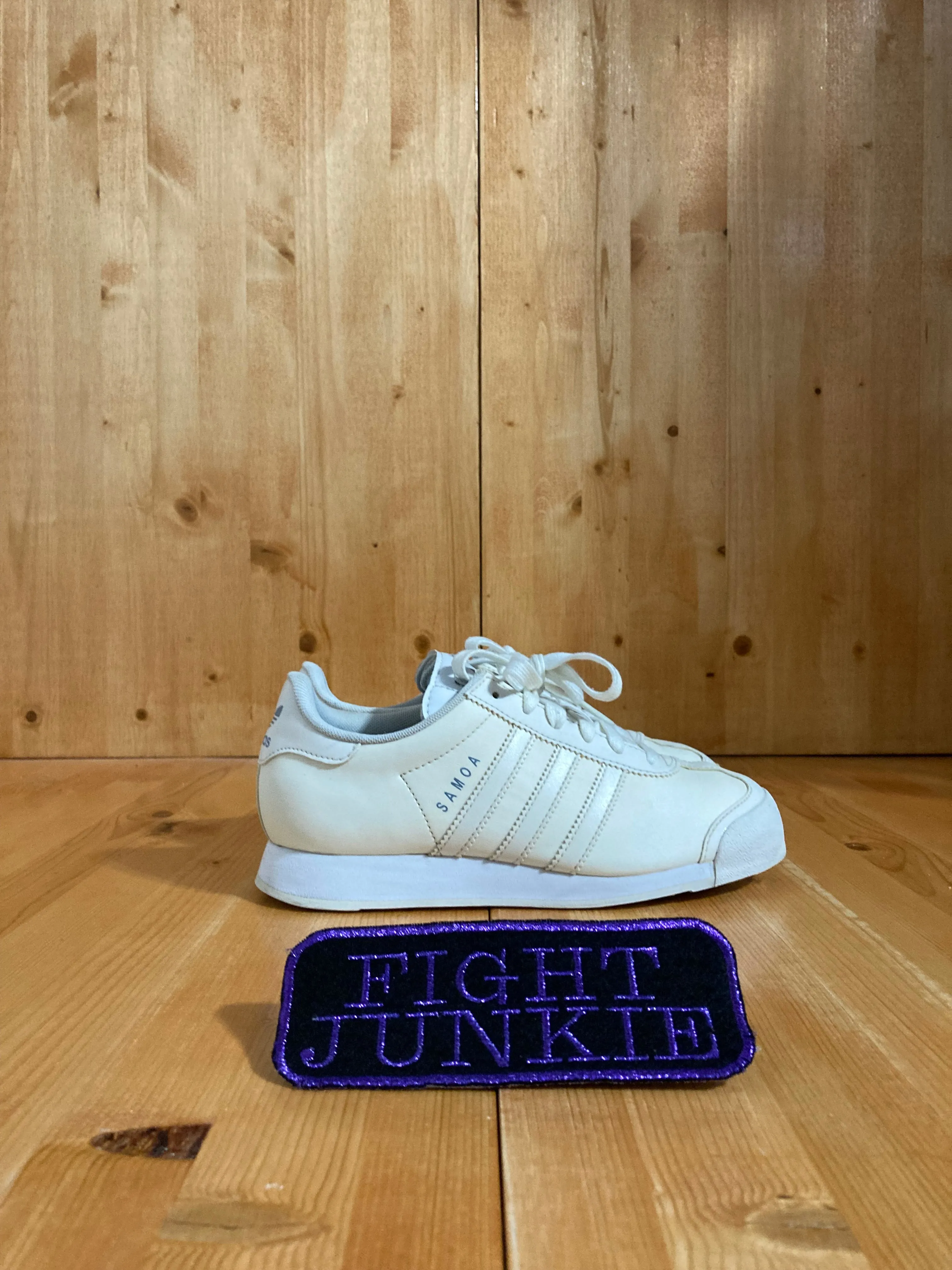 ADIDAS SAMOA Youth Size 4 Leather Shoes Sneakers Cream Adidas Originals Yeezy Boost 350 Shoes