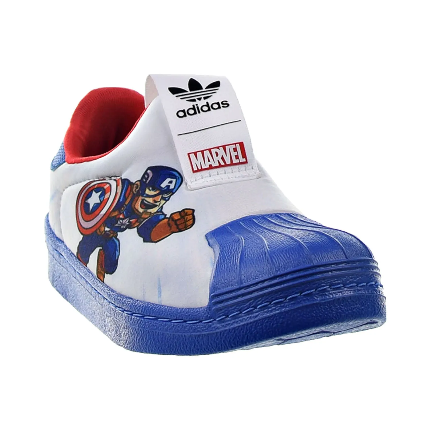 Inter Miami Adidas Shoes Adidas Superstar 360 Marvel Captain America Little Kids' Shoes White