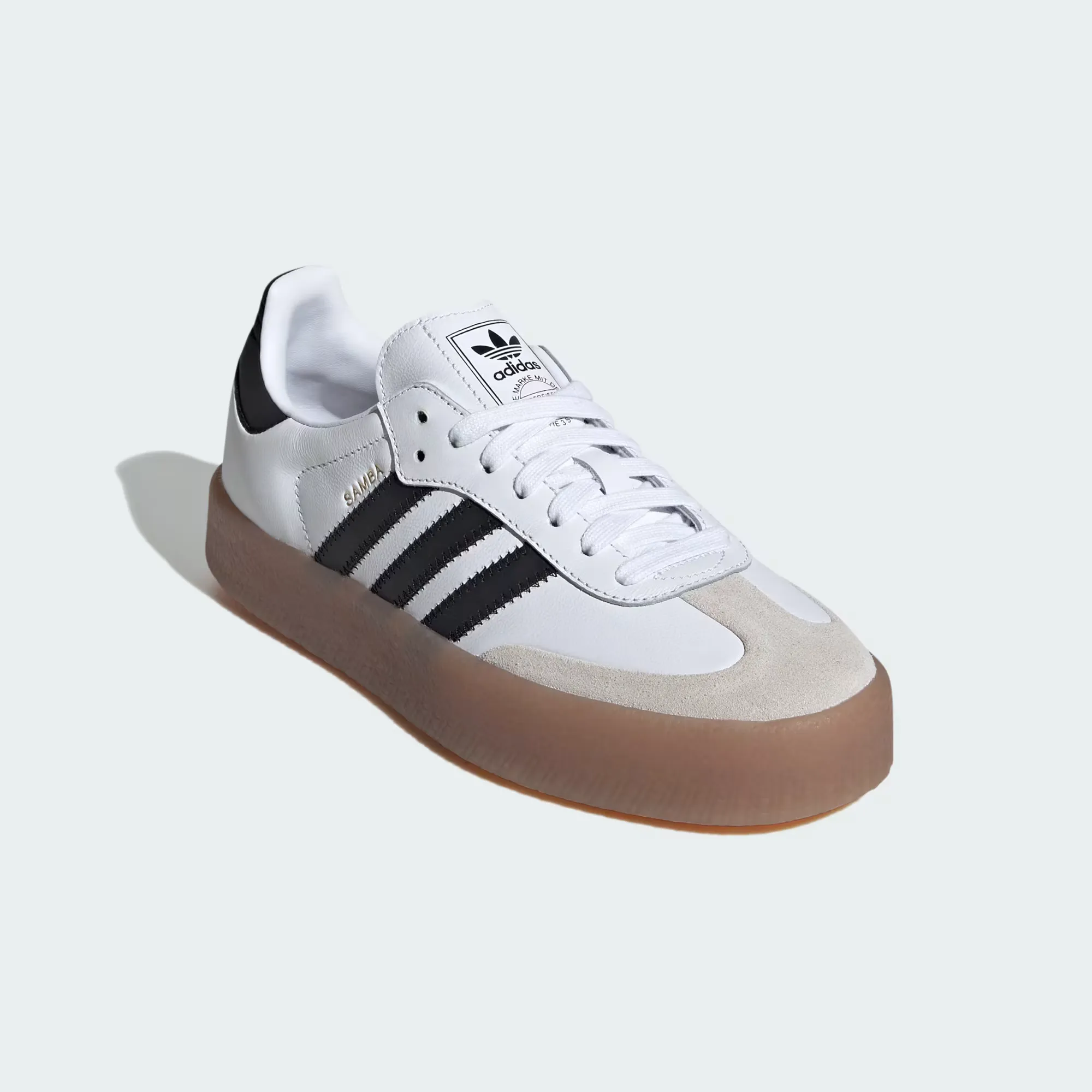 Adidas Lifting Shoes Adidas - W Sambae ~ Cloud White/Core Black/Gold Metallic