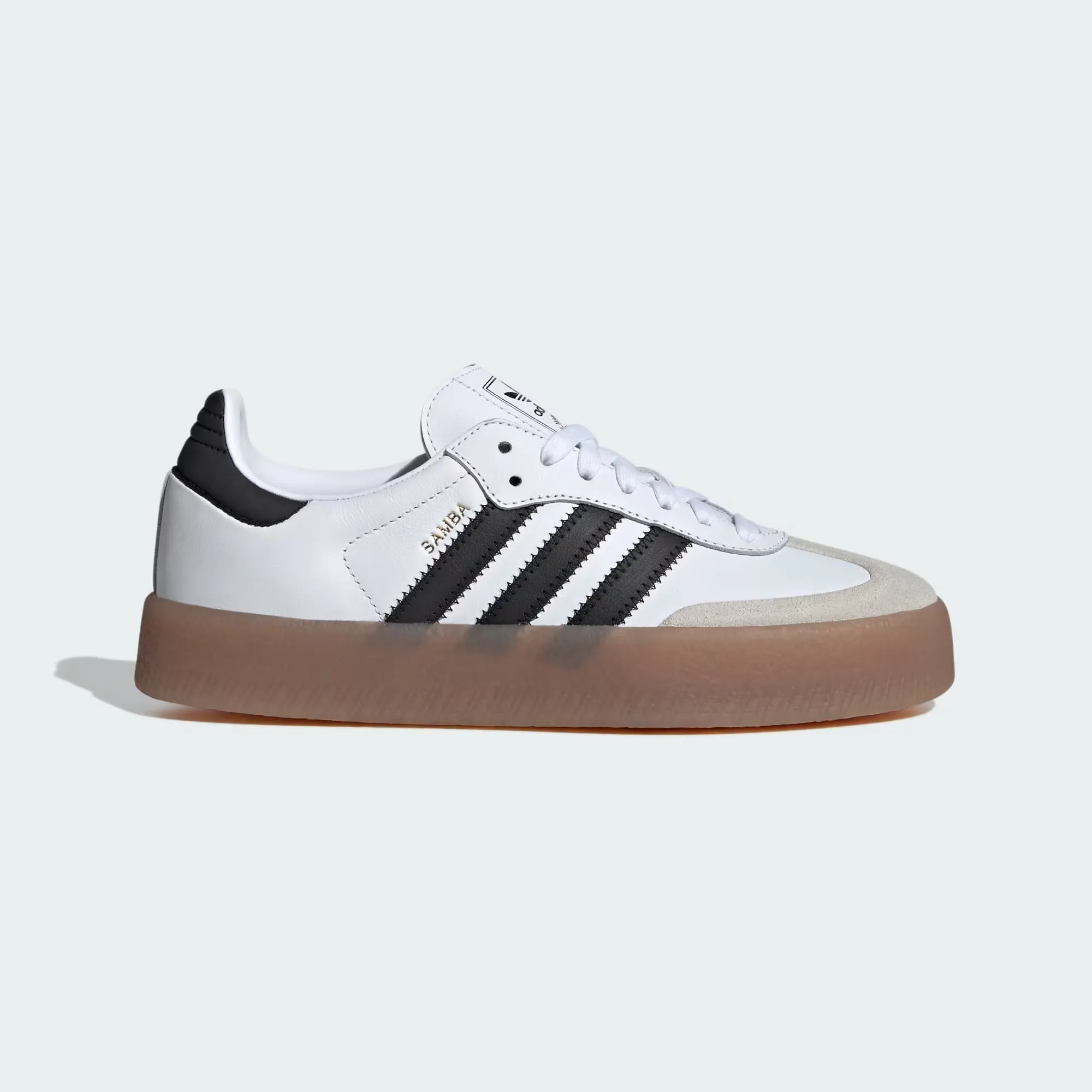Adidas - W Sambae ~ Cloud White/Core Black/Gold Metallic High End Adidas Shoes
