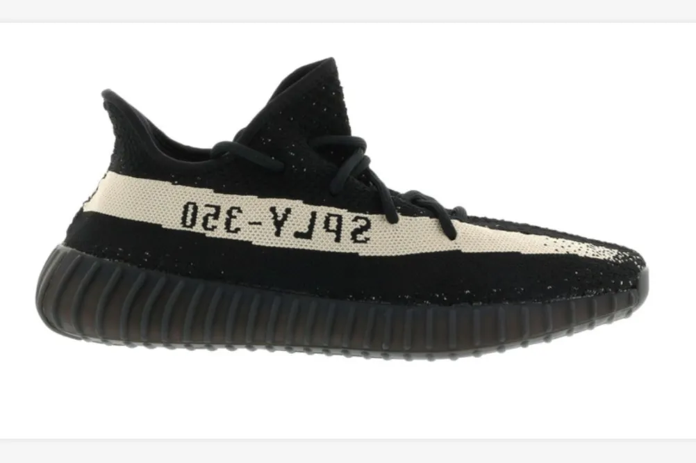 ADIDAS YEEZY BOOST 350 V2 CORE BLACK WHITE Adidas Samba Vegan Shoes