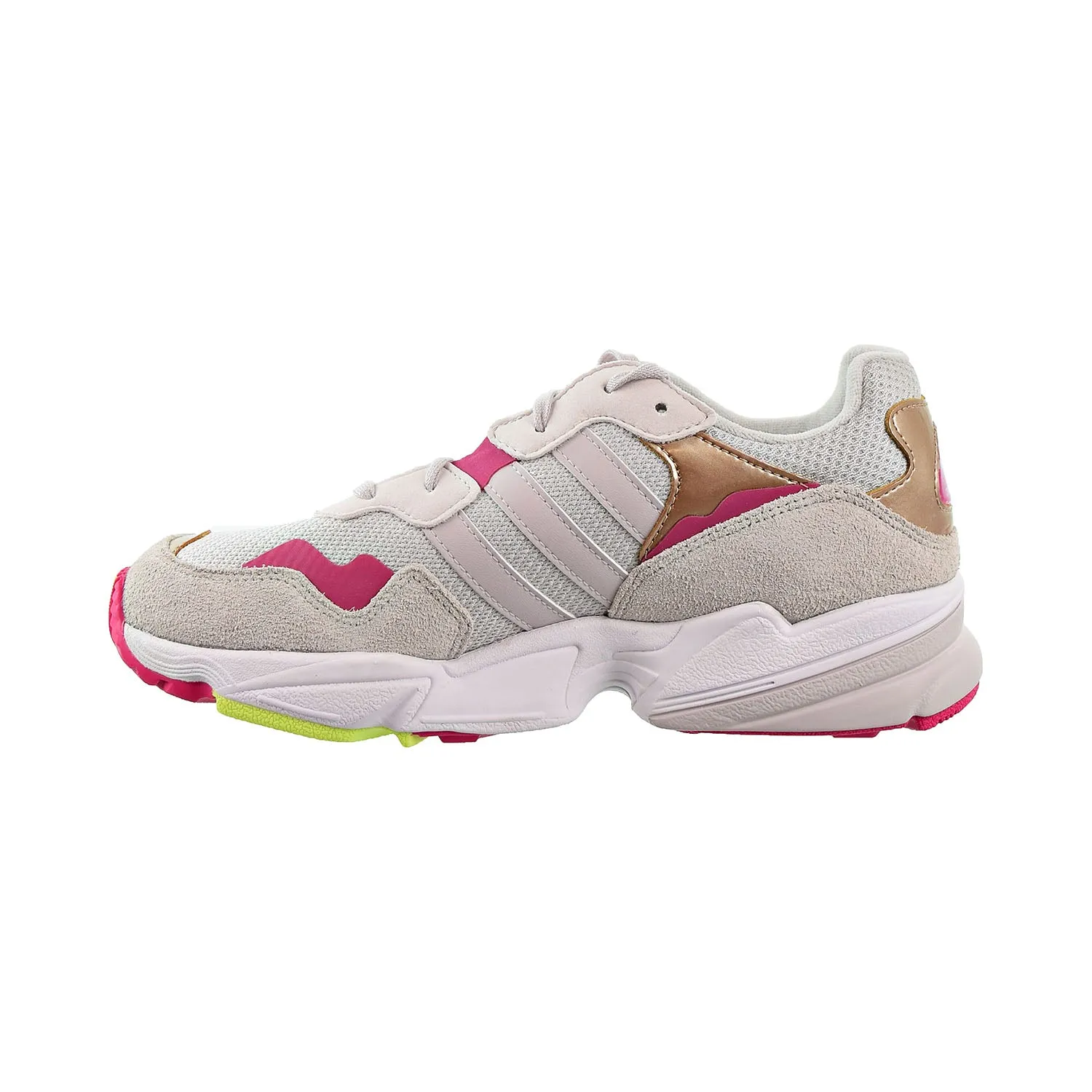 Adidas Camping Shoes Adidas Yung-96 Big Kids Shoes Grey/Orchid Tint/Cloud White