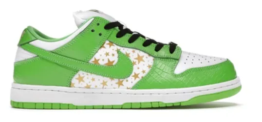 Asics Tempo Shoes NIKE SB SUPREME DUNK LOW STARS MEAN GREEN
