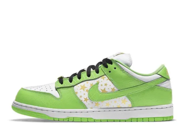 NIKE SB SUPREME DUNK LOW STARS MEAN GREEN Best Asics Running Shoes For Support