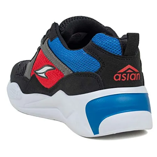 Hiking Shoes Sole ASIAN Sneaker-03 Black Running Shoes,Sports Shoes,Stylish Casual Sneakers,Walking, Gym, Trekking, Hiking & Party for Men UK-9