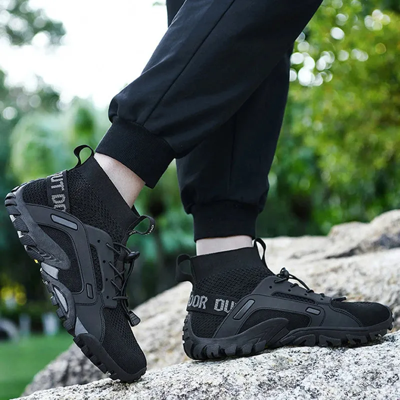 Aqua Shoes Male 2023 Quick-Drying Anti-Slip Sneakers Mountain Hiking Swimming Water Shoes Soft Men Casual Sneakers Free Shipping Trailstorm Waterproof Mid-top Hiking Shoes