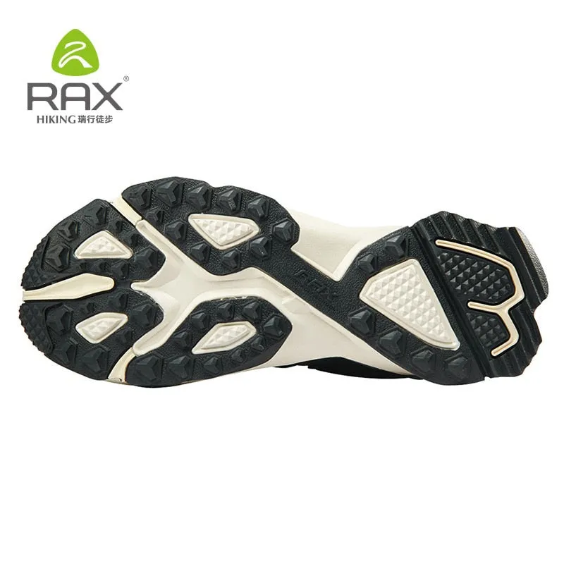 RAX Hiking Boots Men Waterproof Winter Snow Boots Fur lining Lightweight Trekking Shoes Warm Outdoor Sneakers Mountain Boots Men Best Hiking Shoes For Slippery Rocks
