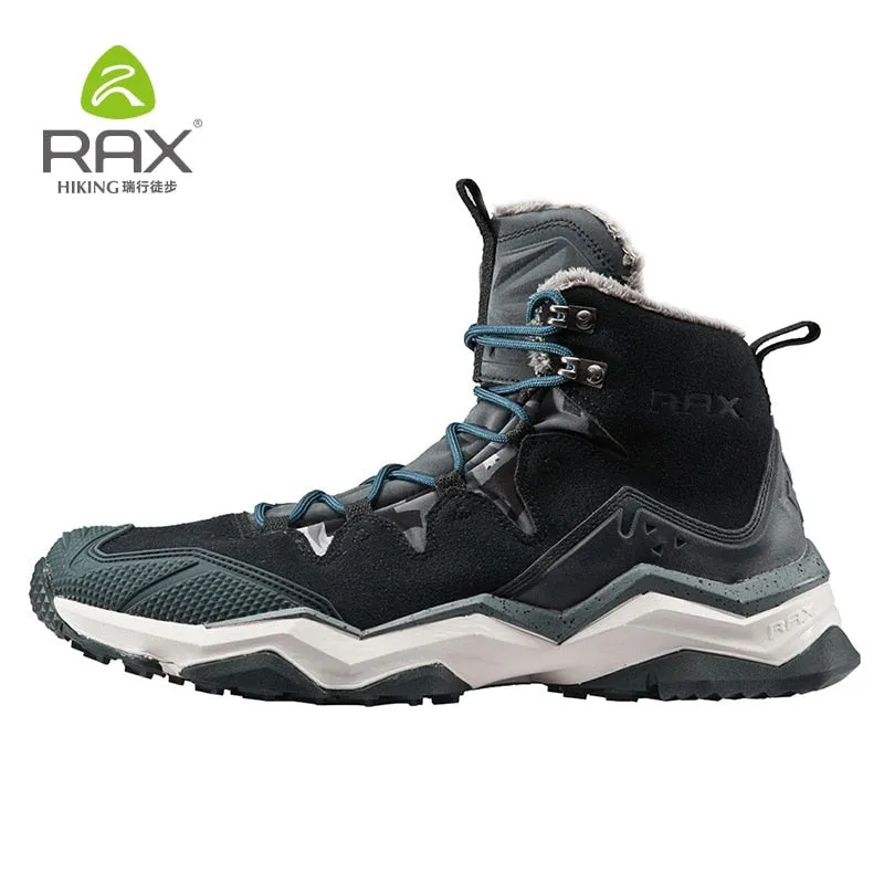 RAX Hiking Boots Men Waterproof Winter Snow Boots Fur lining Lightweight Trekking Shoes Warm Outdoor Sneakers Mountain Boots Men Rock Climbing Shoes Nz