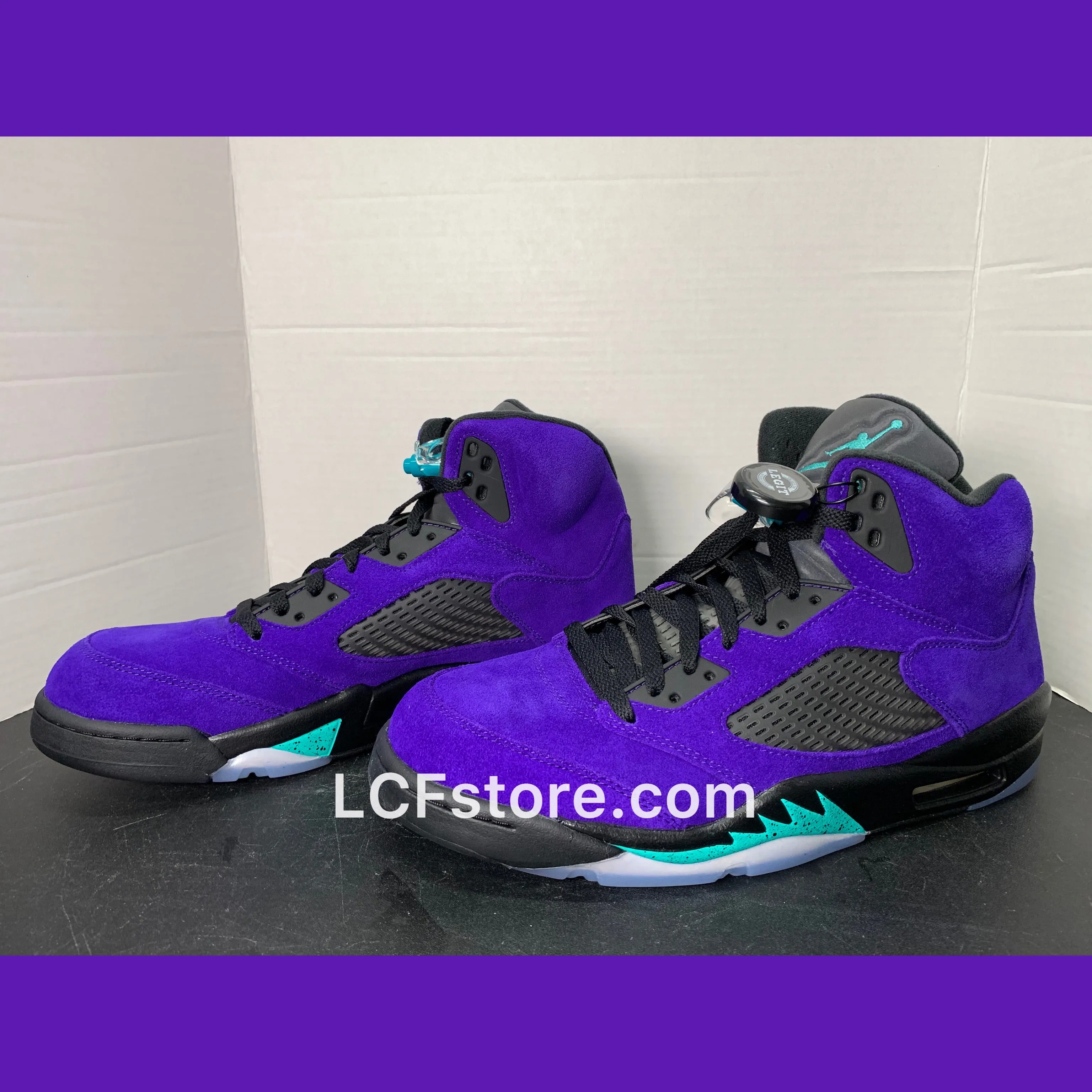 Air Jordan 5 Retro Alternate Grape Asics Tiger Soccer Shoes